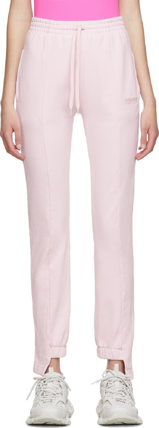 Vetements Pink Cut-Up Lounge Pants