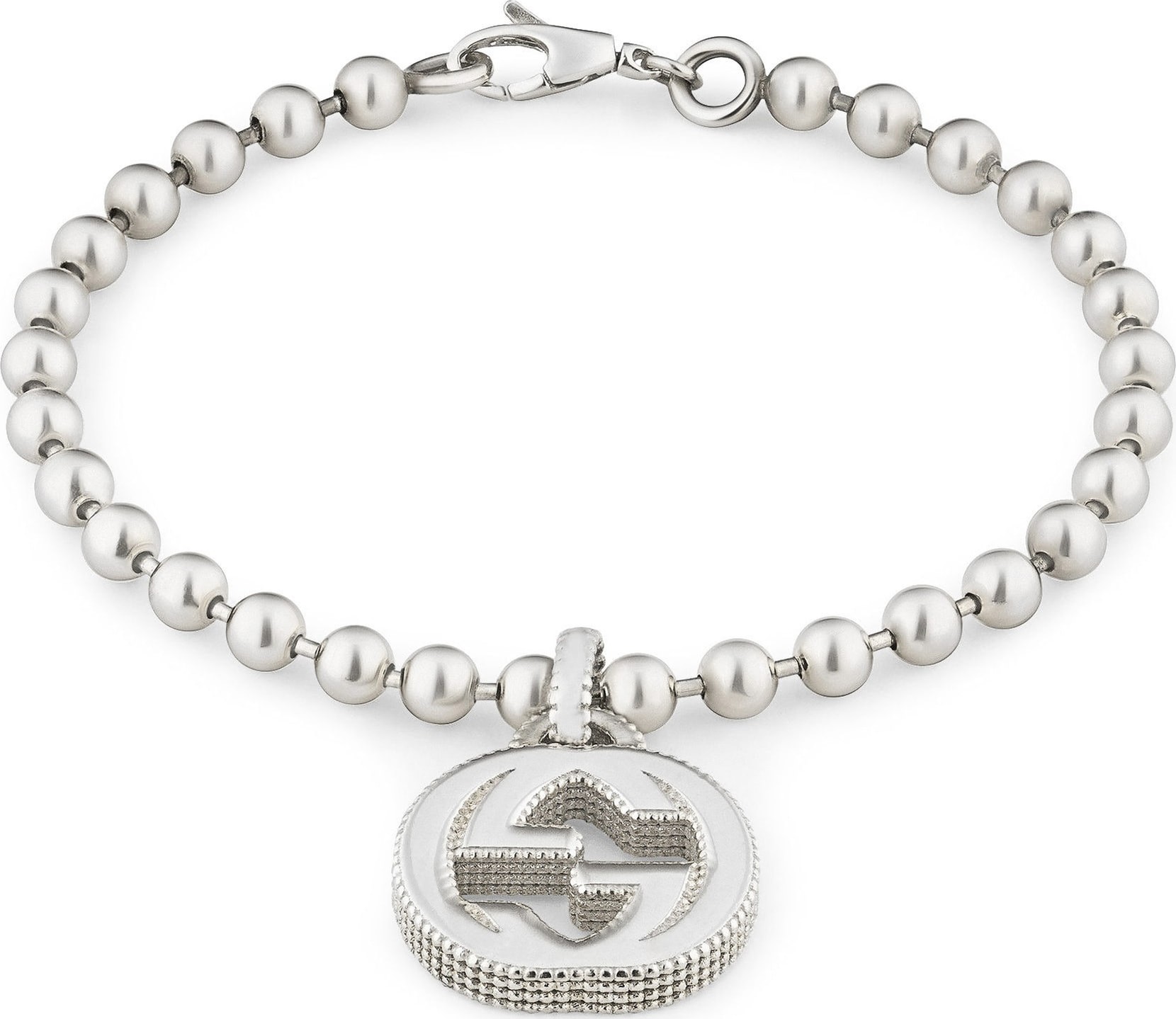Gucci Silver Interlocking-G Line Bracelet