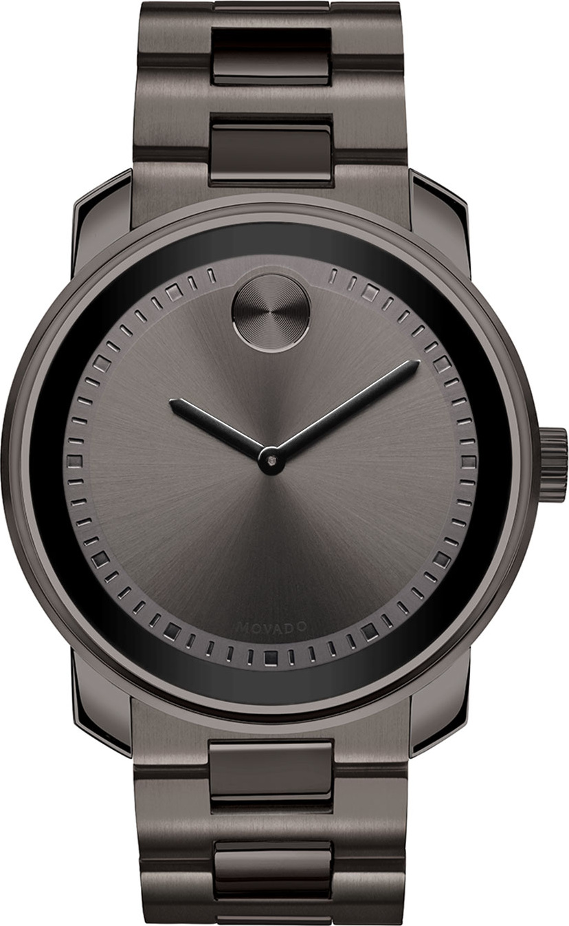 Movado 42.5mm Gunmetal Stainless Steel Watch
