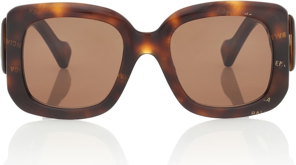 Balenciaga Paris square acetate sunglasses