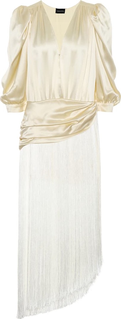 Magda Butrym Wels fringed silk dress