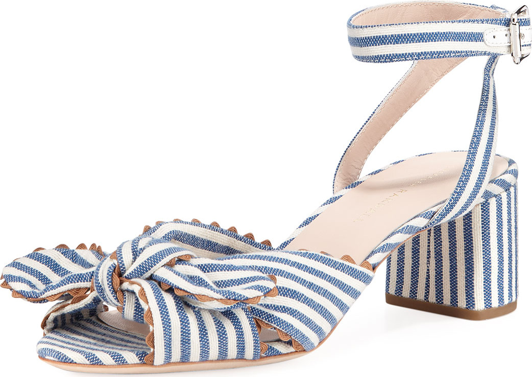Loeffler Randall Jill Knotted Striped Sandal