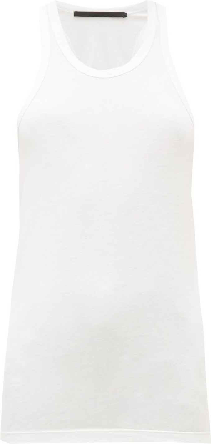 Haider Ackermann Racer-back cotton-blend tank top