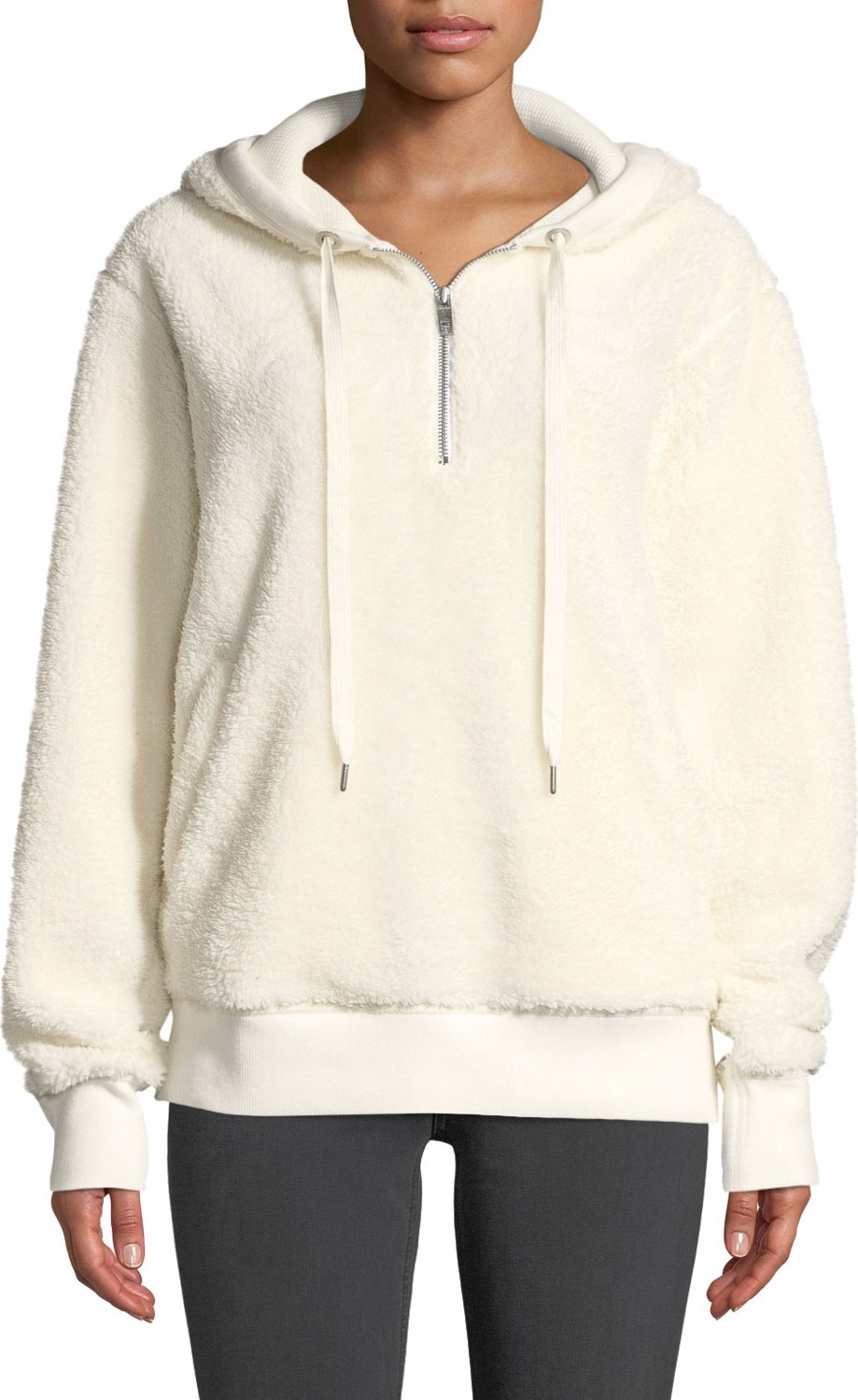 Rag & Bone Teddy Quarter-Zip Pullover Hoodie