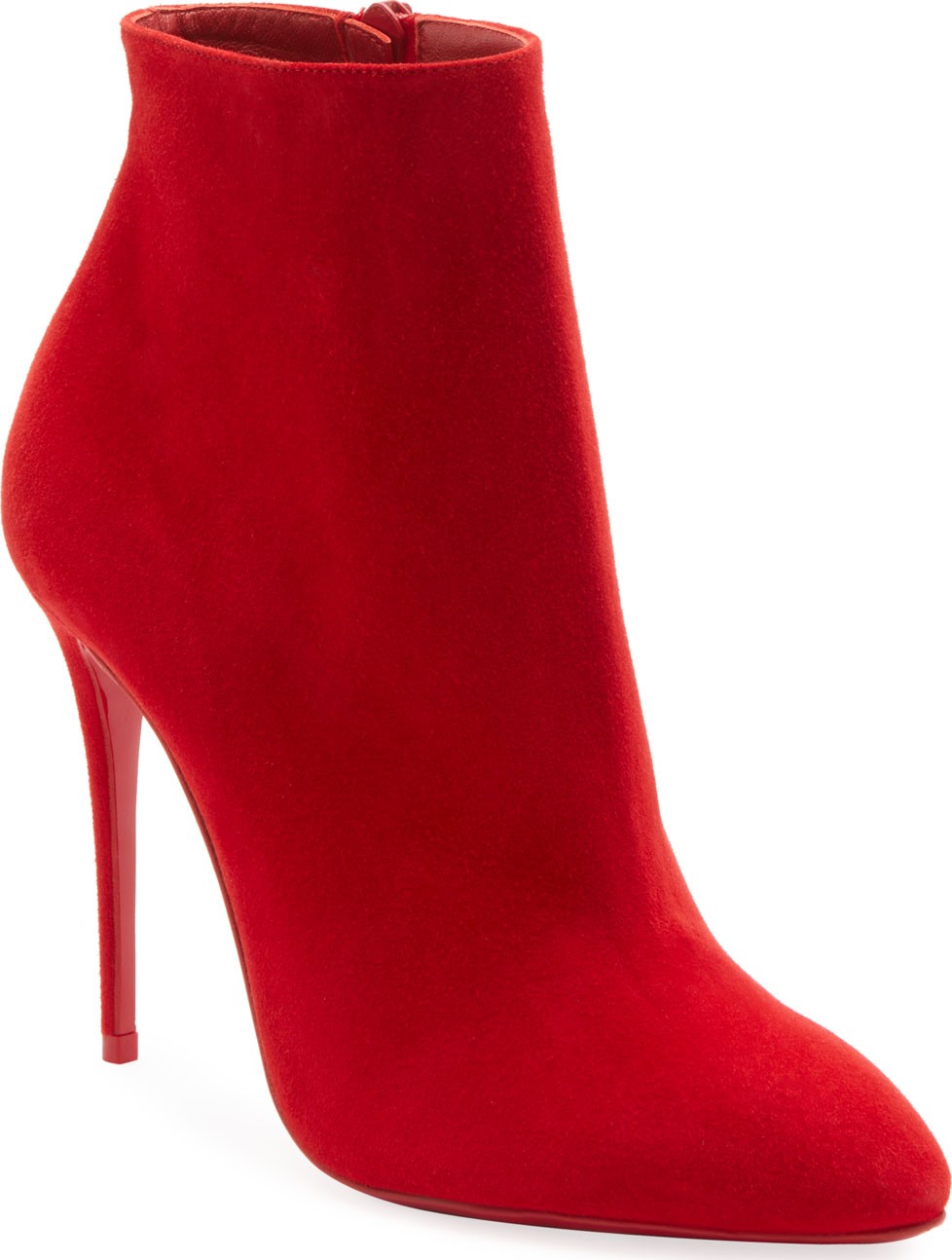 Christian Louboutin Eloise Suede Red Sole Booties