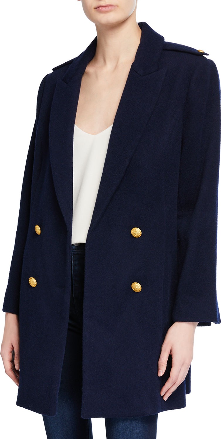 L'AGENCE Emmi Double-Breasted Pea Coat
