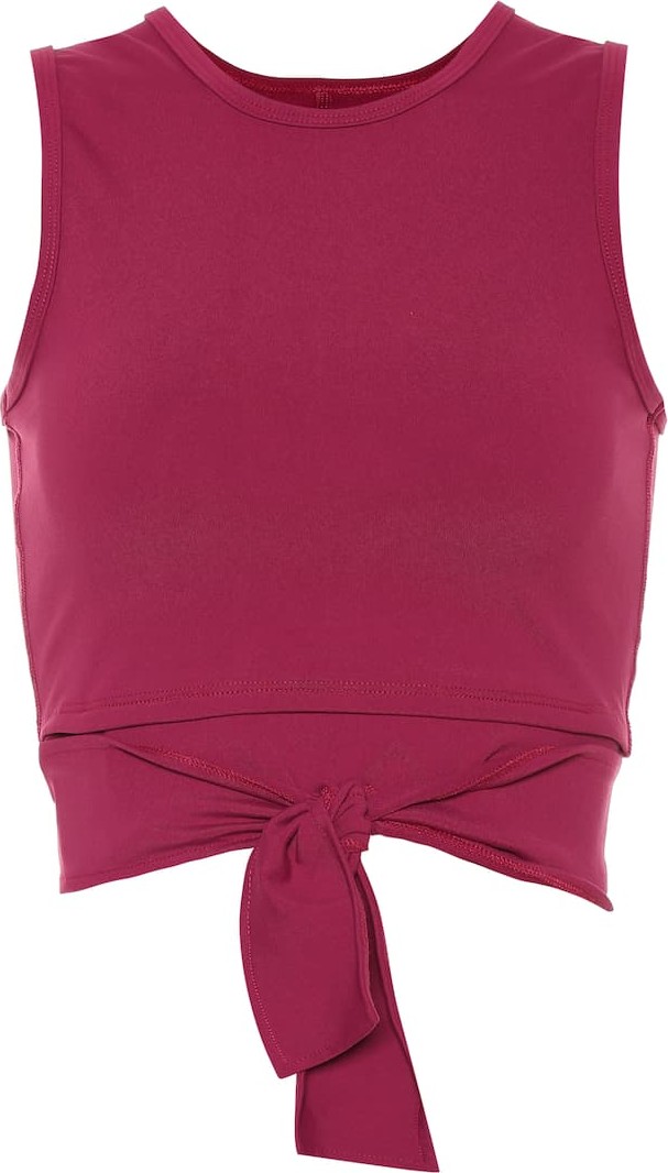 LIVE THE PROCESS Block cropped tank top