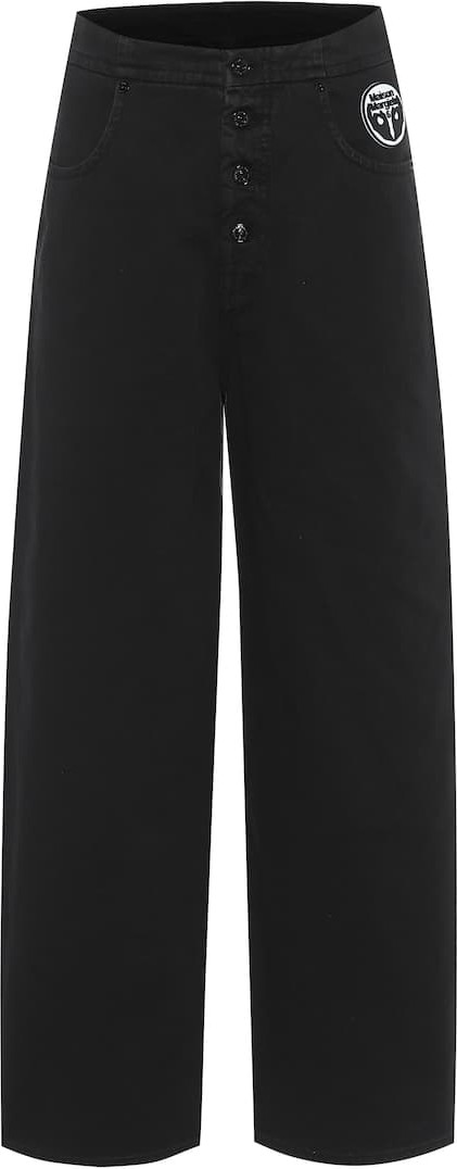 MM6 Maison Margiela High-rise wide-leg jeans