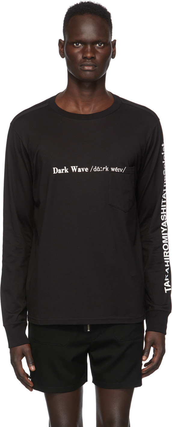 Takahiromiyashita The Soloist - Black 'Dark Wave' Long Sleeve T-Shirt