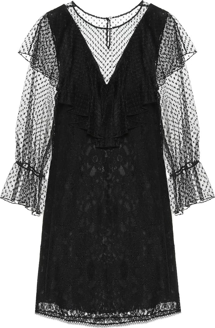 See By Chloé Lace and cotton-blend dress
