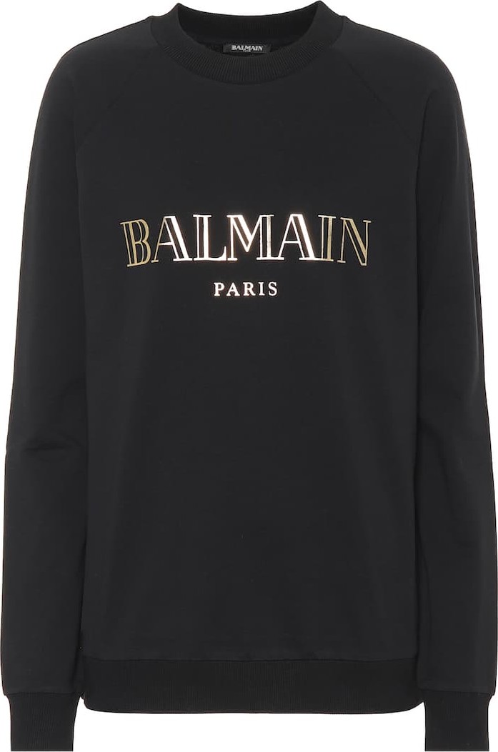 Balmain Printed cotton sweatshirt