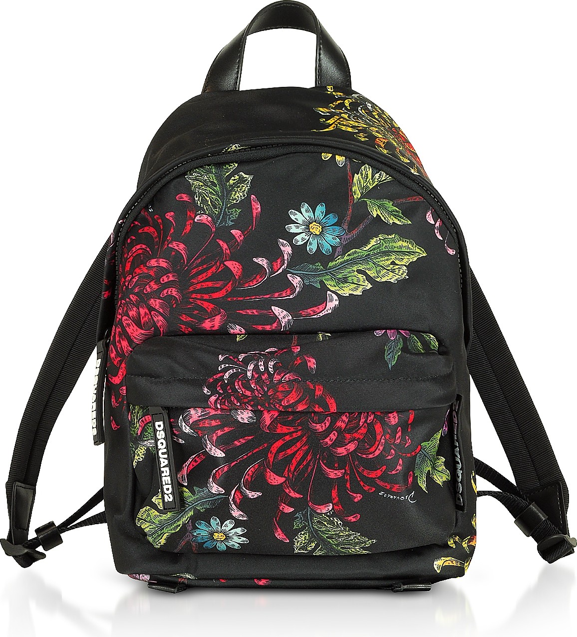 DSQUARED2 Women's Multicolor Flowers Printed Satin Mini Backpack