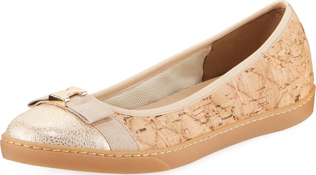 Sesto Meucci Fanya Quilted Cork Ballerina Sneakers