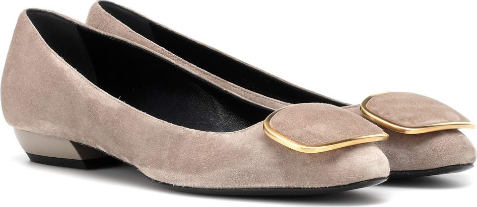 Roger Vivier Vertigo suede ballet flats