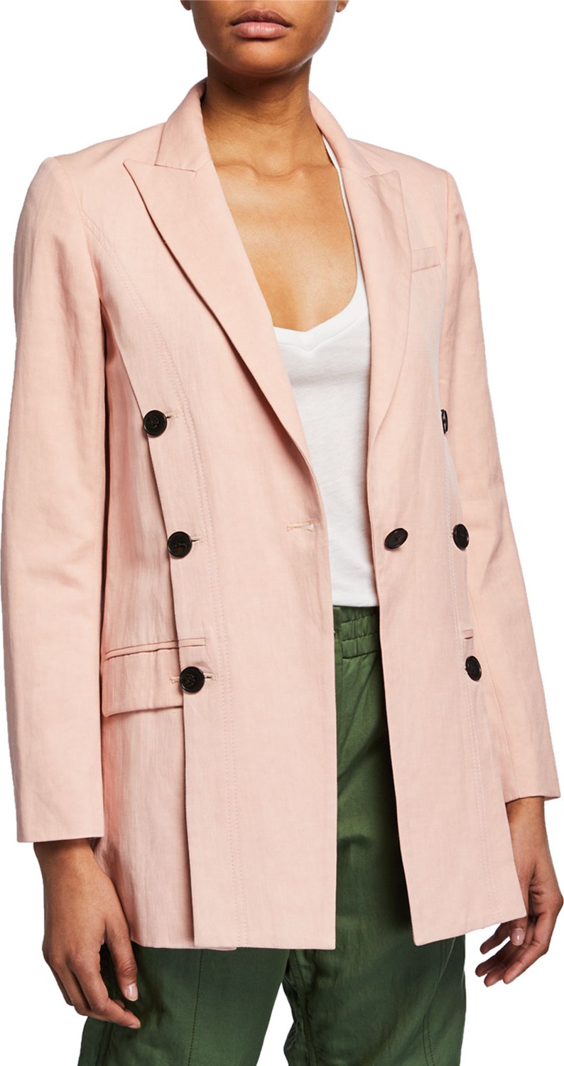Derek Lam 10 Crosby Oversized Double-Breasted Blazer