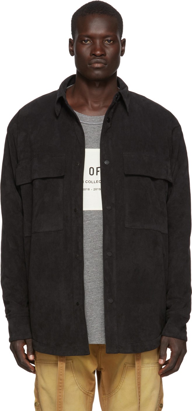 Fear of God Black Ultrasuede Shirt