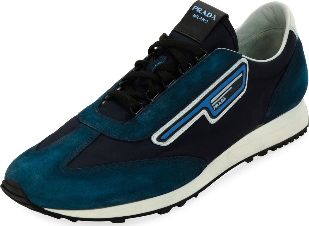 Prada Men's   Suede Sport Sneakers