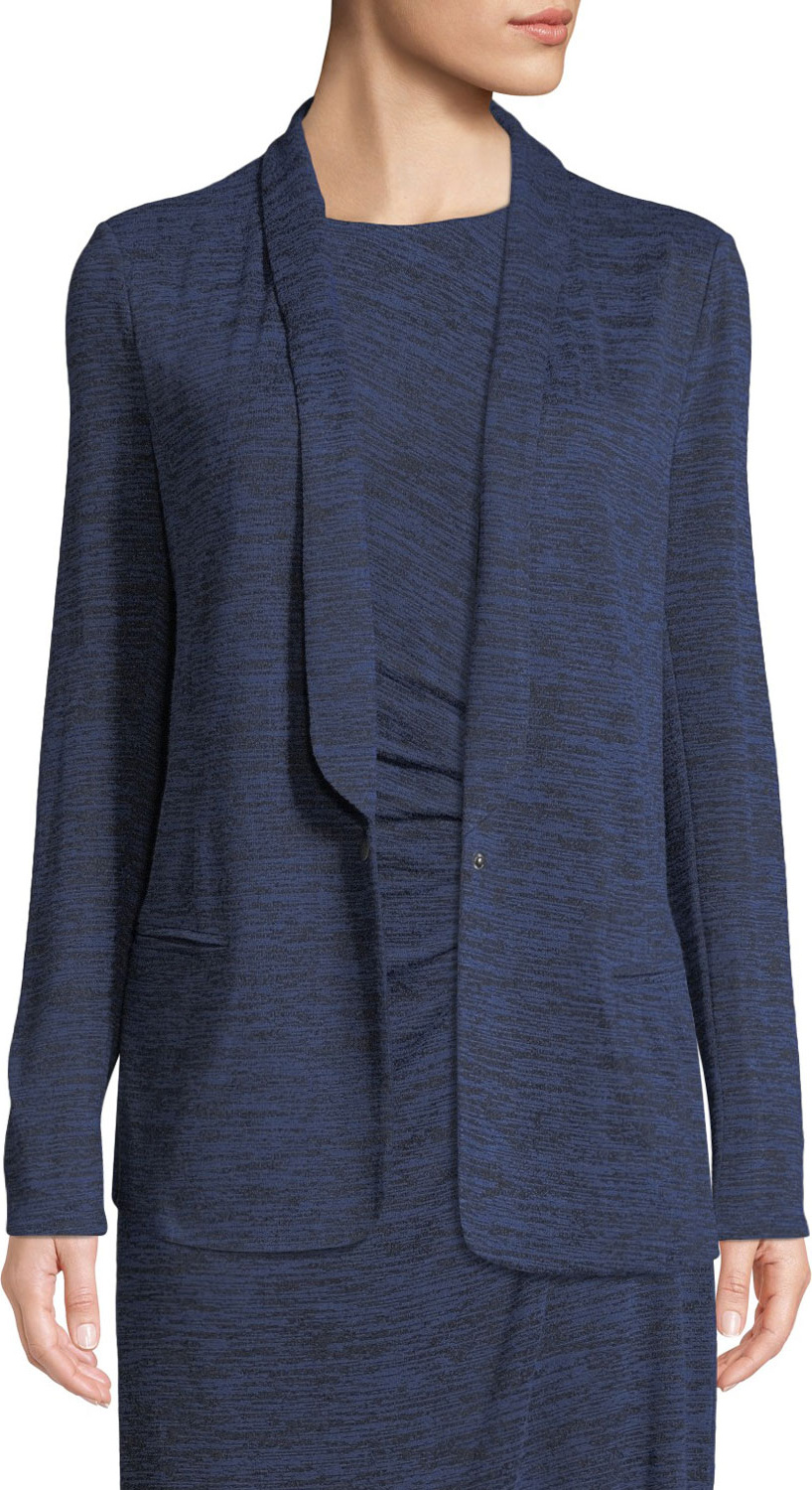 NIC+ZOE Every Occasion Melange Knit Blazer Jacket