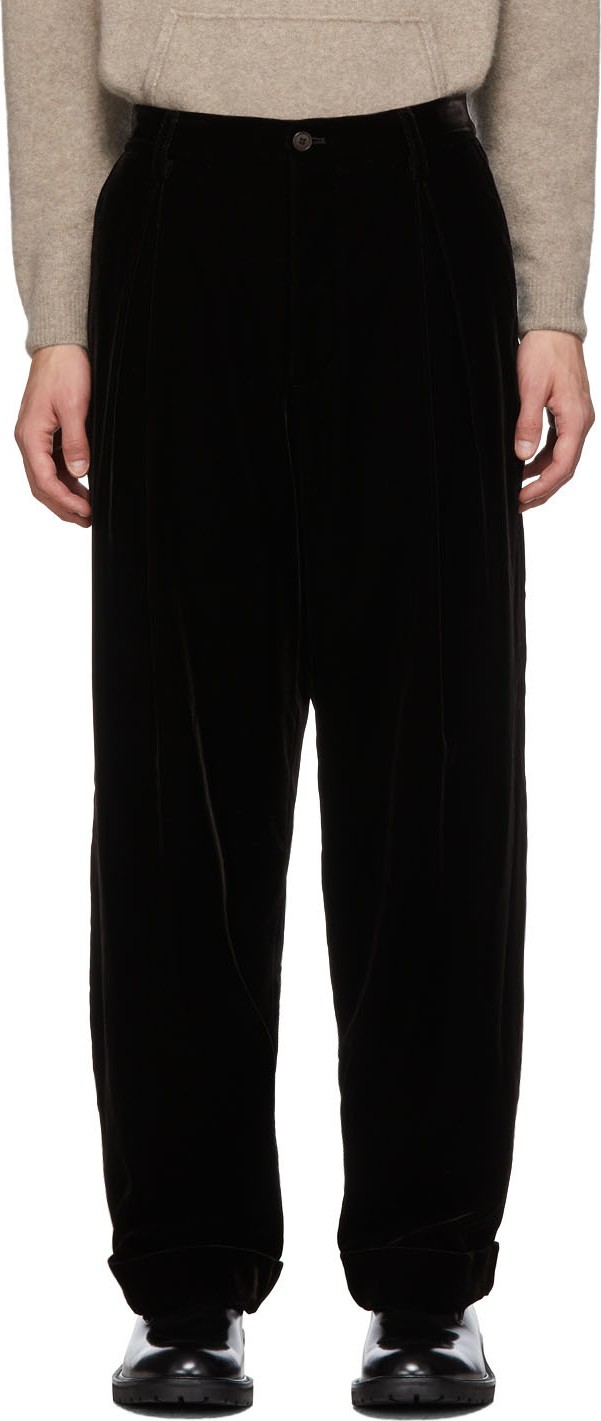 Giorgio Armani Brown Velvet Trousers