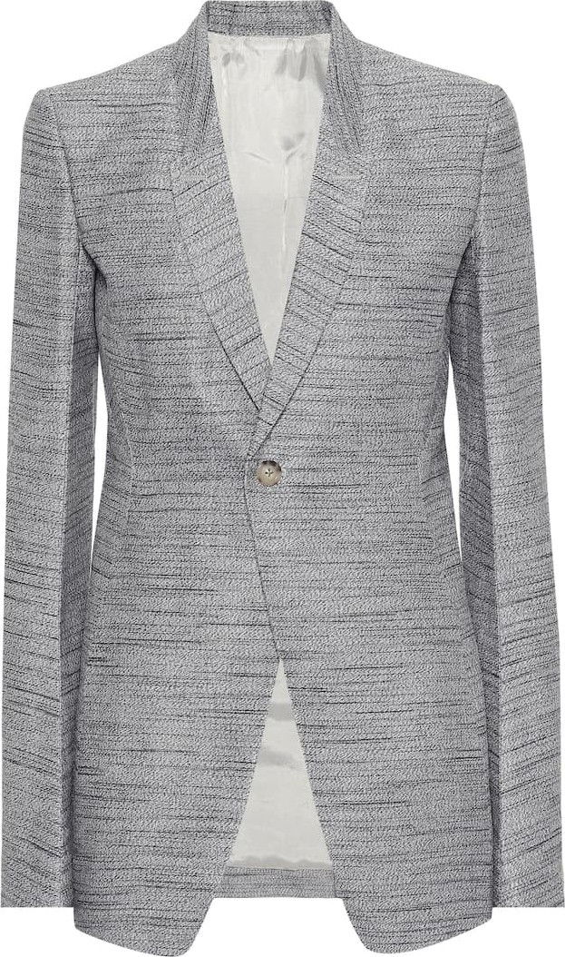 Rick Owens Cotton and silk-blend blazer