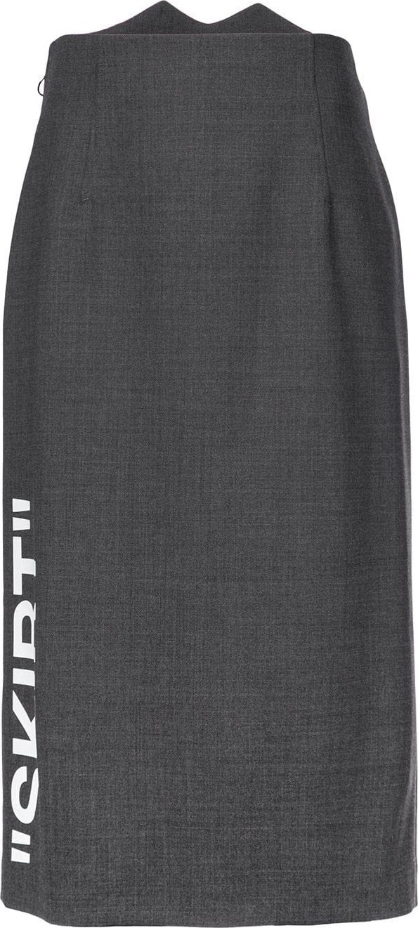 Off White Formal Longuette Skirt