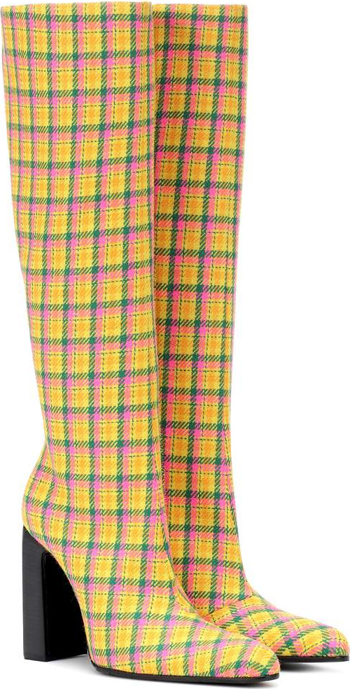 Balenciaga Plaid boots