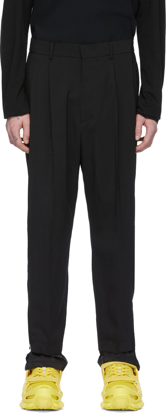 Juun.J Black Wool Trousers