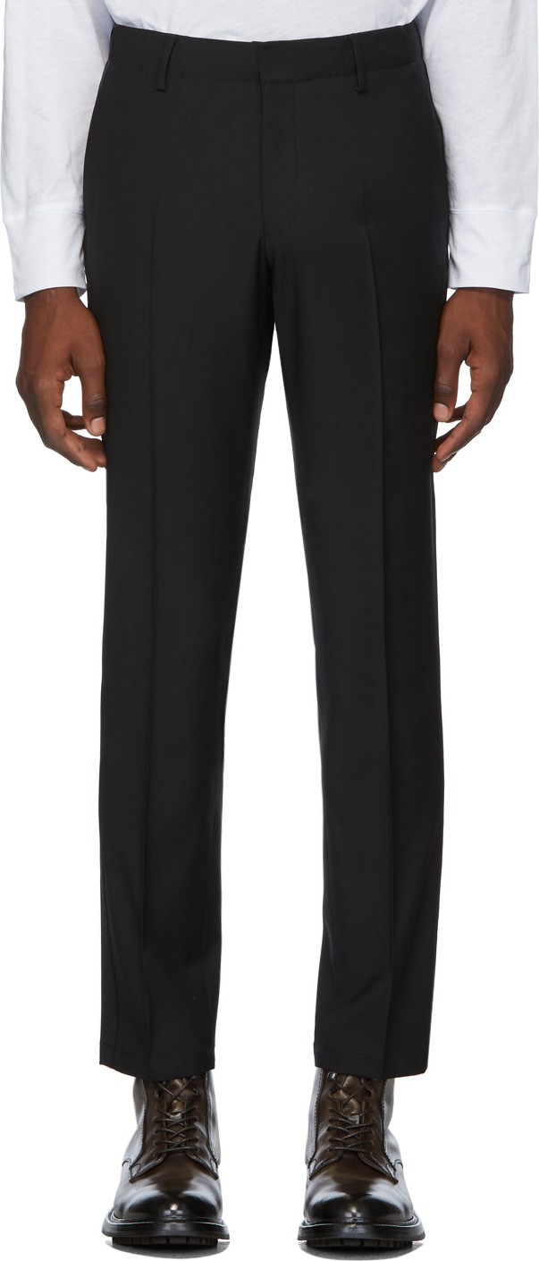 Tiger Of Sweden SSENSE Exclusive Black Tapemain Trousers