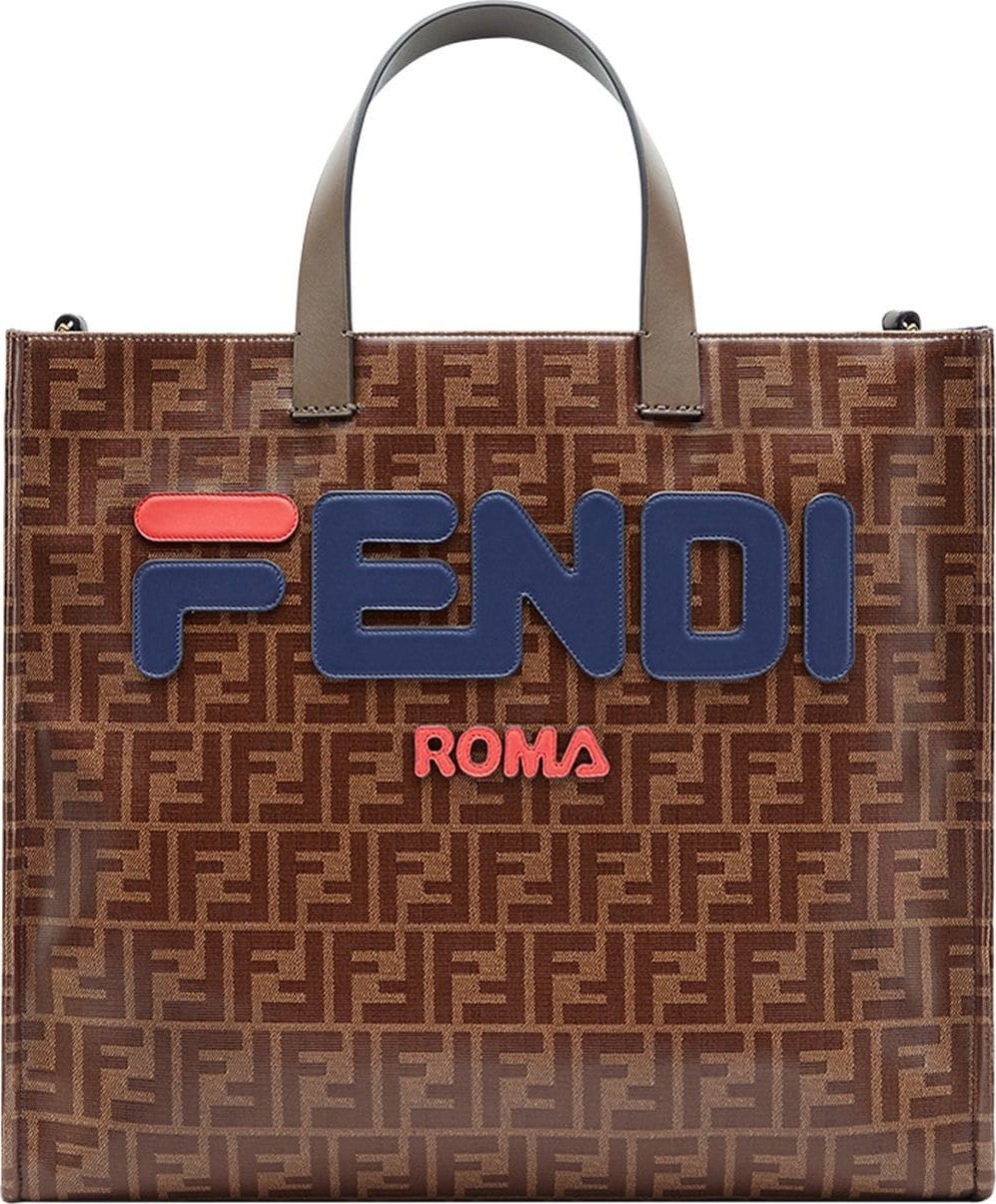 Fendi fendimania logo print tote bag