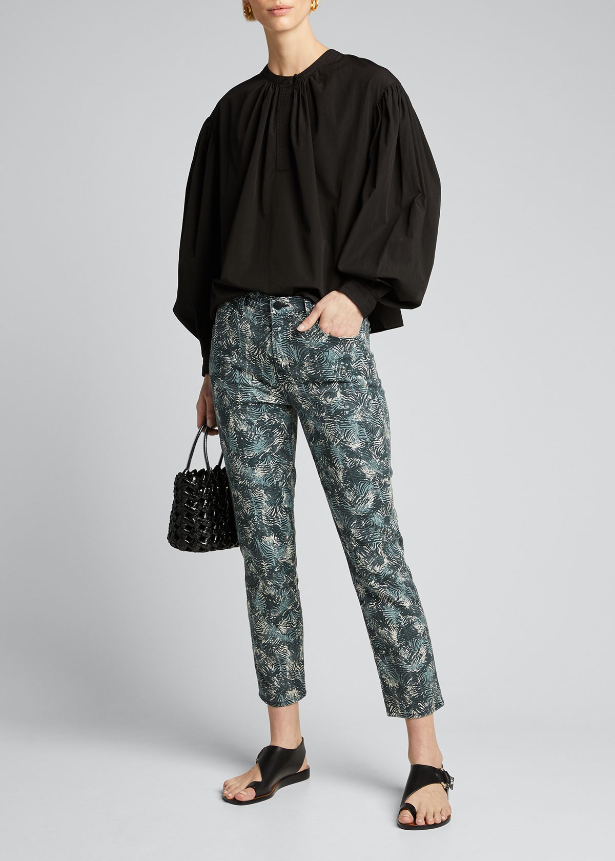 J BRAND Ruby High-Rise Crop Cigarette Jeans