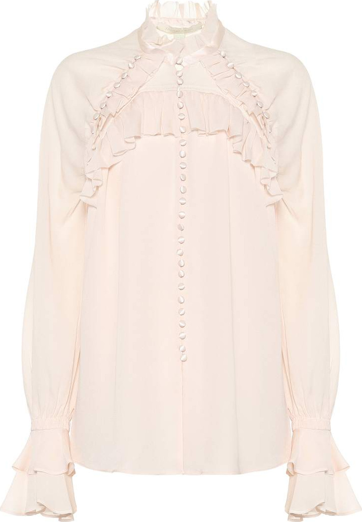 Jonathan Simkhai Ruffled silk blouse