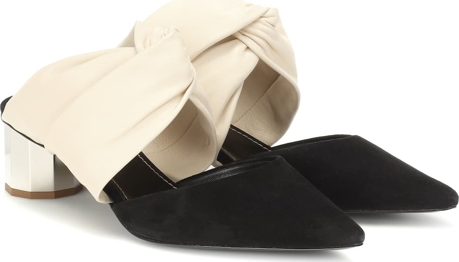 Proenza Schouler Leather and suede mules