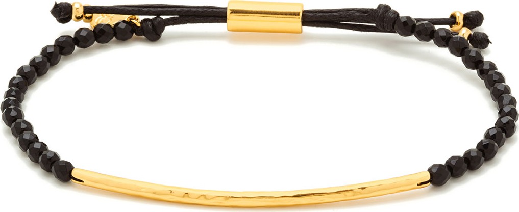 Gorjana Power Gemstone Black Onyx Bracelet for Protection, Gold