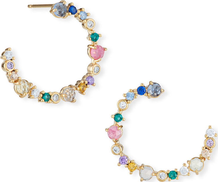 Tai Front-Facing Multicolored Stone Earrings