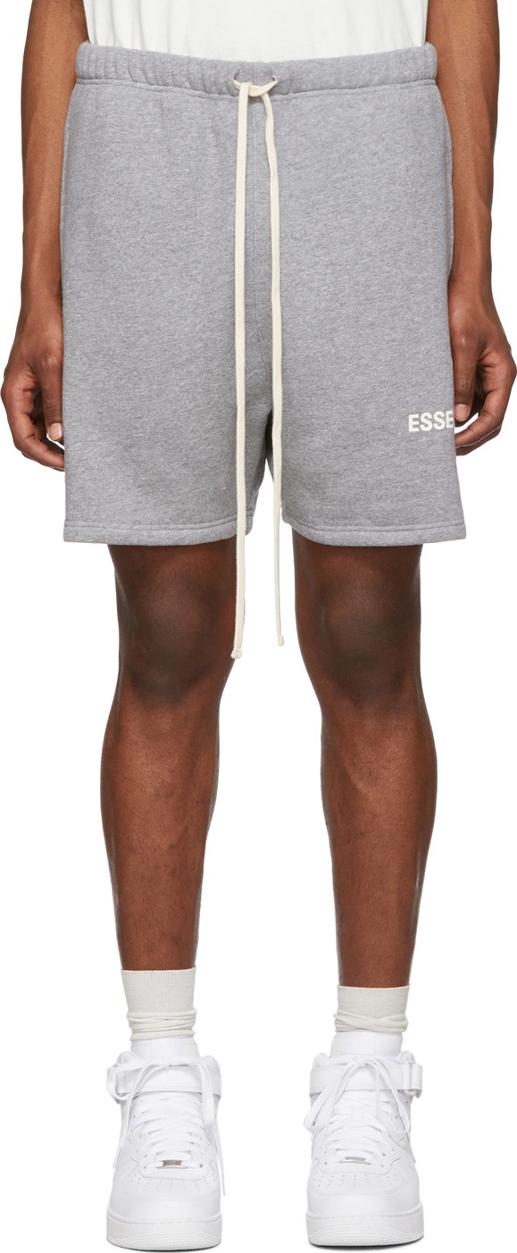 Essentials Grey Fleece Sweat Shorts