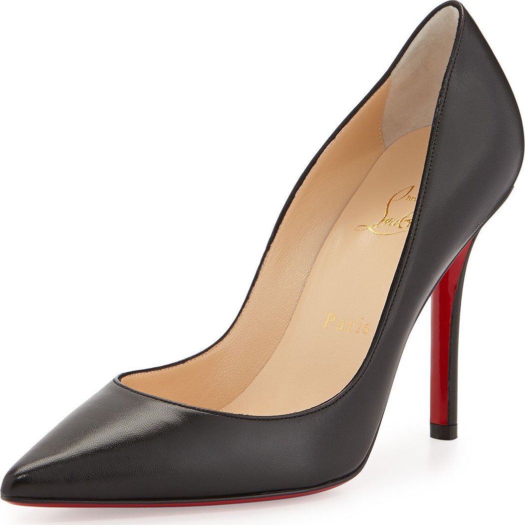 Christian Louboutin Apostrophy Pointed Red-Sole Pump