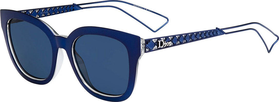 Dior Diorama Caged Monochromatic Sunglasses  Blue