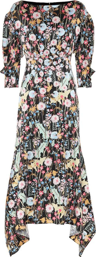 Peter Pilotto Floral silk dress