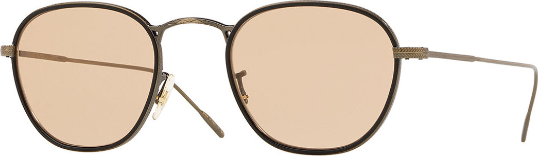 Oliver Peoples Men's Row Eoin Round Metal Sunglasses