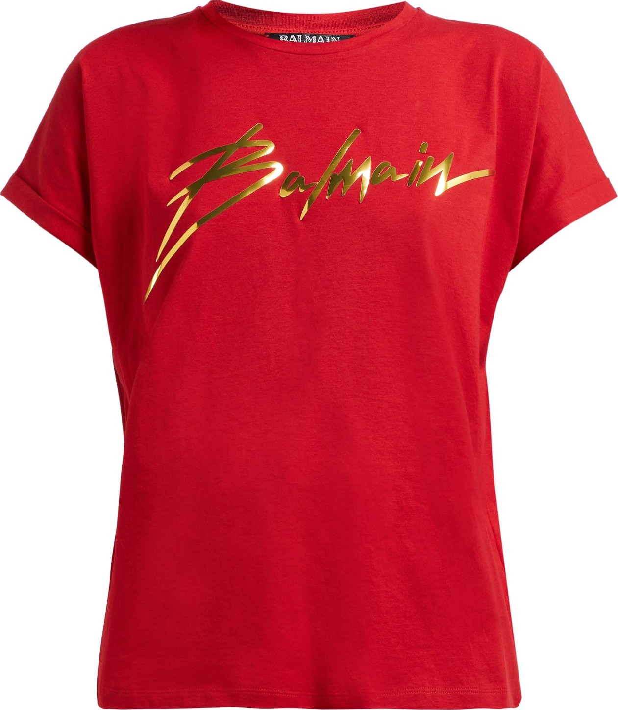 Balmain Foil-logo cotton T-shirt