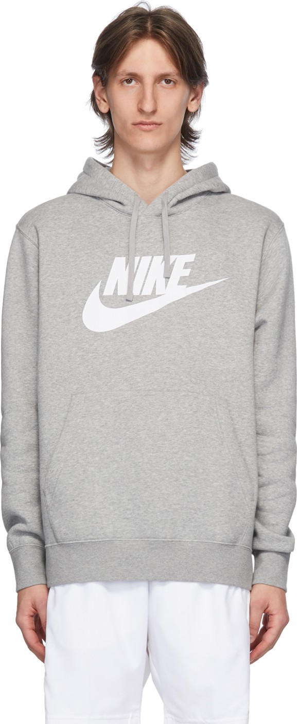 Nike Grey Club Logo Hoodie