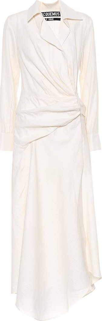 Jacquemus Sabah wool-blend wrap maxi dress