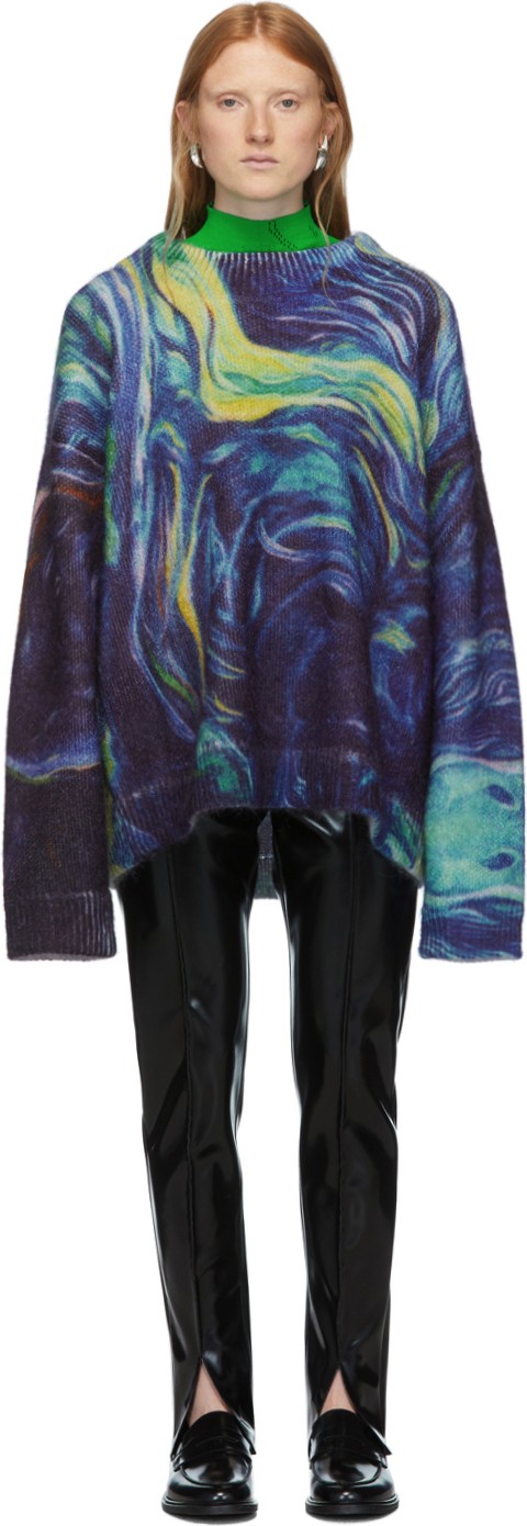 Namacheko Blue Mohair Rezyane Sweater