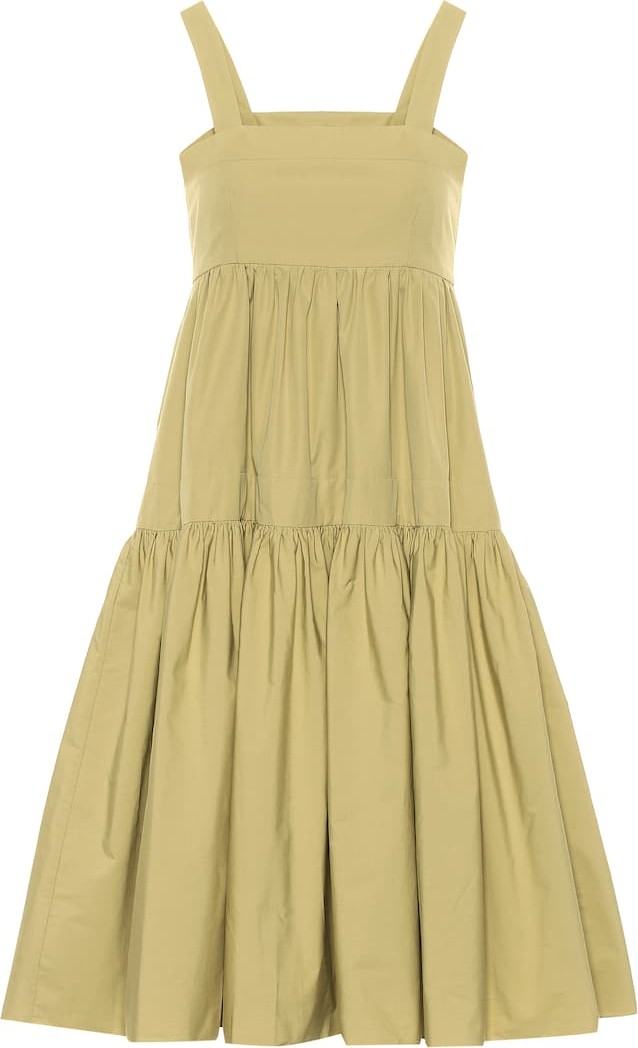 Three Graces London Cosette cotton-poplin dress
