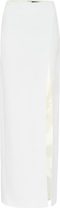 David Koma High-rise cady maxi skirt