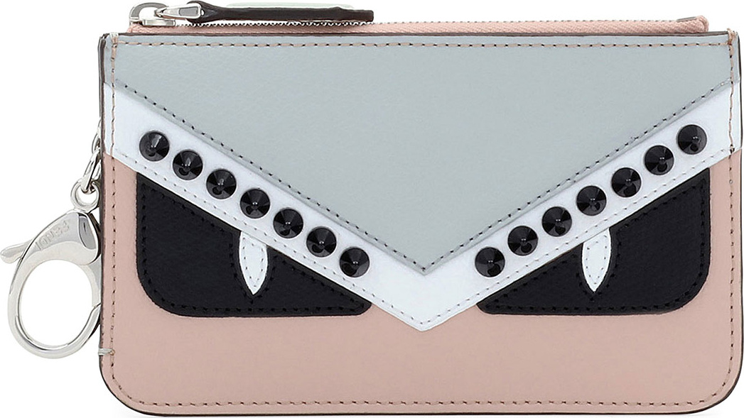 Fendi Monster Leather Key Pouch