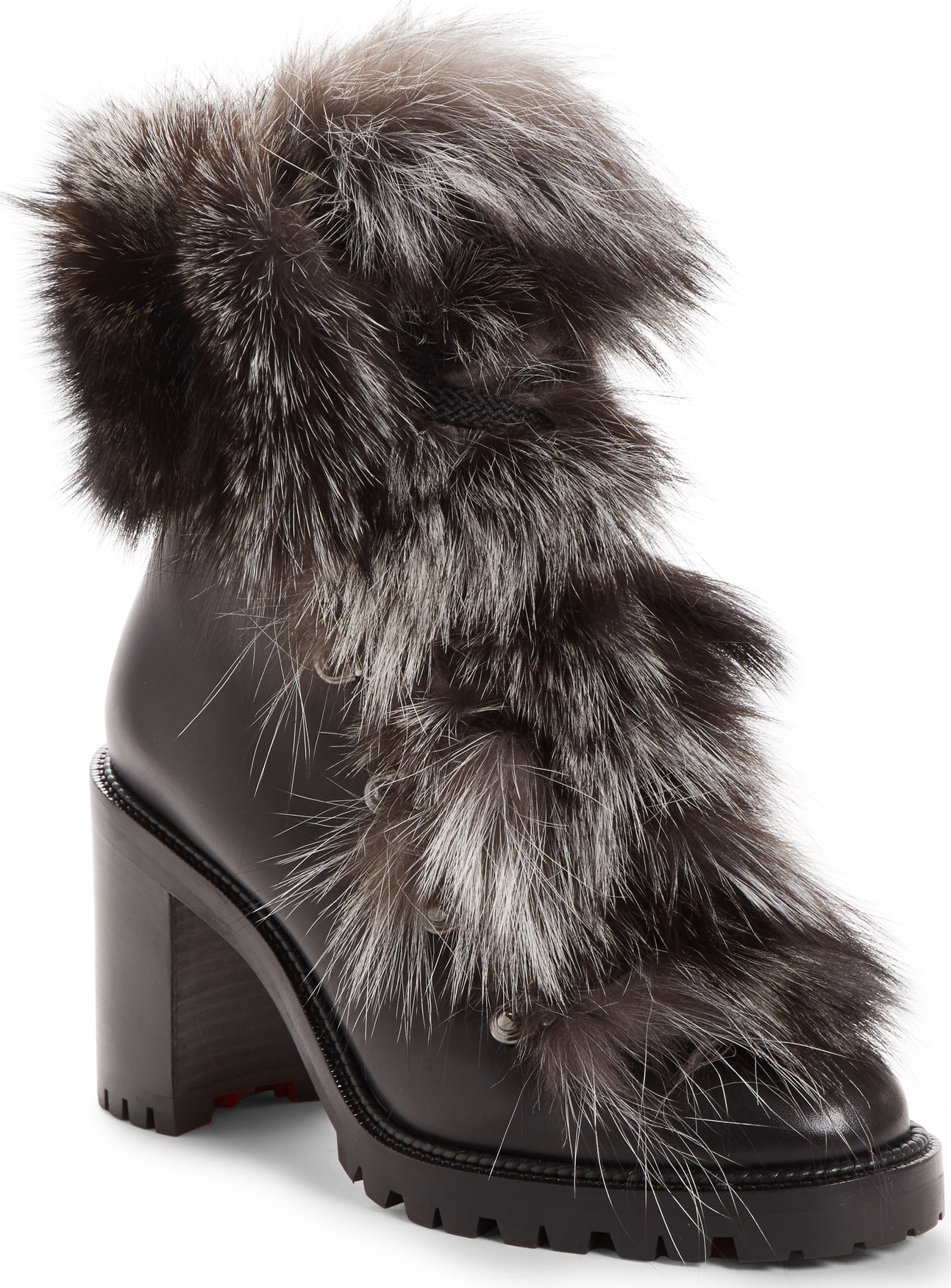 Christian Louboutin Fanny Genuine Fox Fur Boot