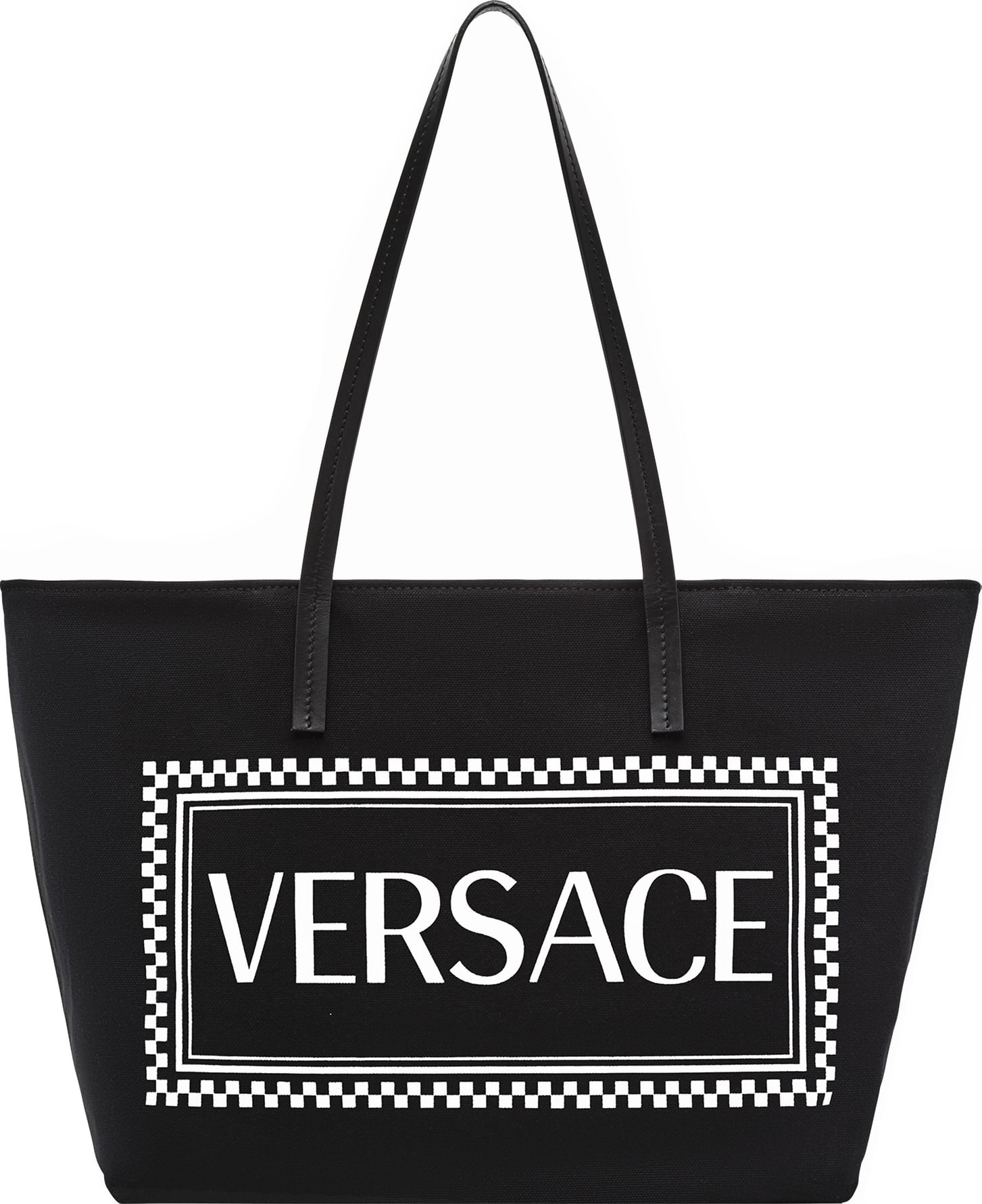 Versace Logo Canvas Tote