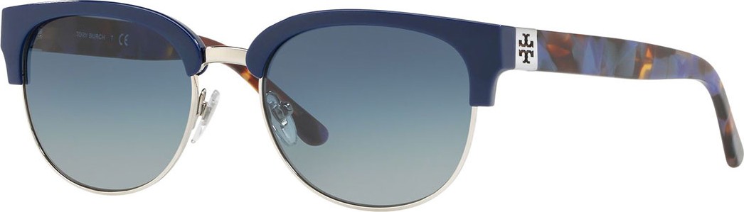 Tory Burch Square Plastic & Metal Sunglasses Tory Burch Square Plastic & Metal Sunglasses