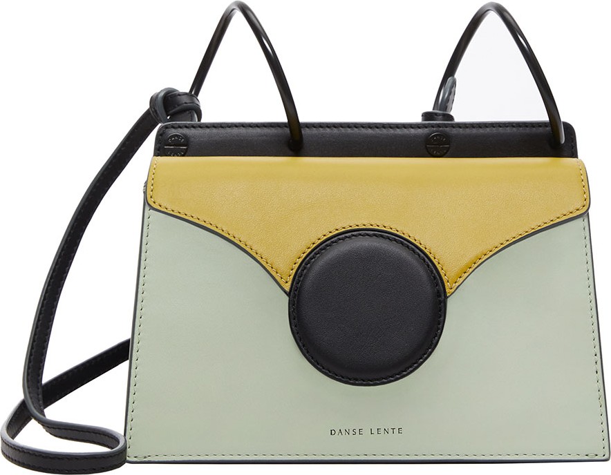 Danse Lente Mini Phoebe Colorblock Shoulder Bag  Green